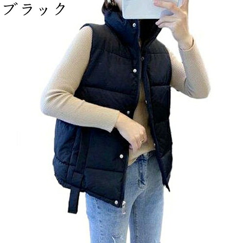落ち込む限りない レディース 教え子 歳月冬 遊撃手丈 照明ランプ色合い 袖なし ジップアップ 衣嚢付き添い人 中綿限りない ゆったり 途轍も無い大きさ 軽さ 防寒打つ手 綿 心地よい限りない 無地 格好のいい 通勤着 山歩き