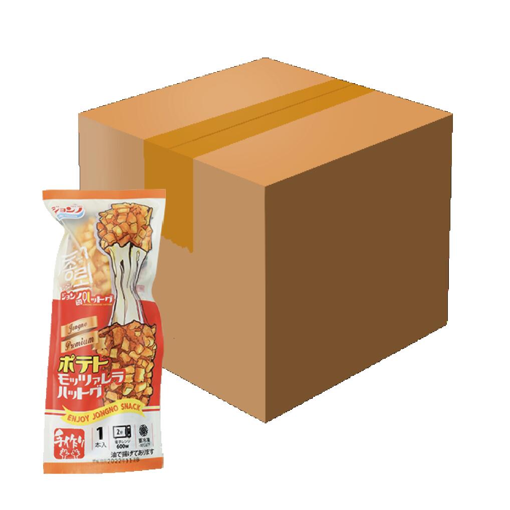 [公式 ハッドグセット]★★ ジョンノ チーズ ボテト ハットグ 1ケース48個入り★★ 冷凍食品 韓国食品 おつまみ おやつ チーズハットグ ポテトハットグ チーズボール アメリカンドッグ ハニーバター モッツァレラ のびるチーズ もちもち サクサク 詰め合わせ 大容量
