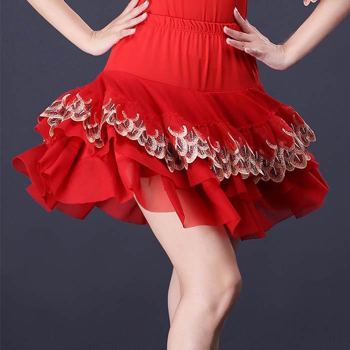 T&M 社交ダンス　レーススカート　S T&M 社交ダンス レーススカート S 社交ダンススカート（単品