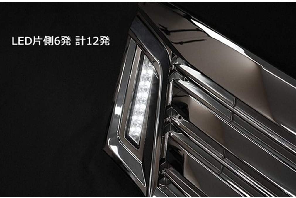 日産 NV350 E26系 フロントグリル キャラ バン メッキ グリル LEDデイライト付き 純正交換用 前期 オールメッキ 外装パーツ カー用品 新品