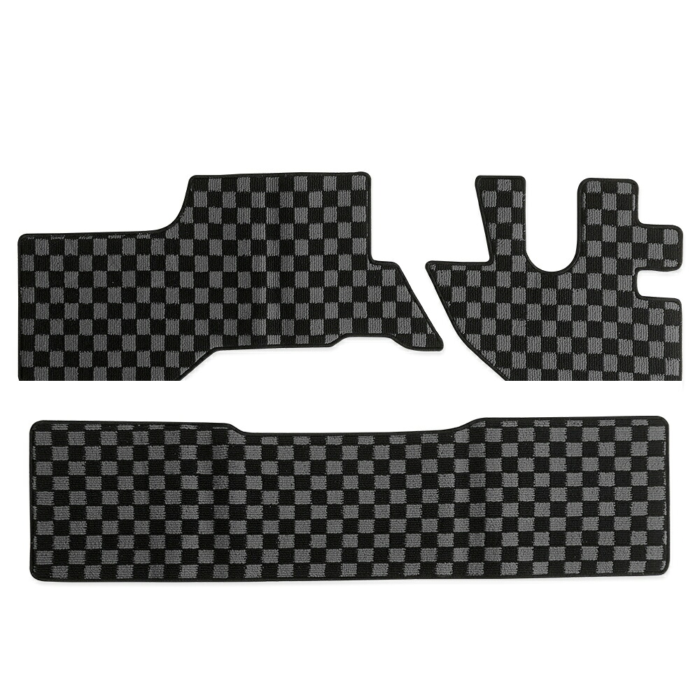 【送料無料】 07エルフ タイタン アトラス コンドル 標準 シングルキャブ ダブルキャブ フロアマット 標準キャブ専用 いすゞ 07エルフ 6型 マツダ タイタン 日産 H43 アトラス UD コンドル 4型 カーマット マット 内装パーツ カー用品 カスタム フロント+リア席｜JOPカーパーツ
