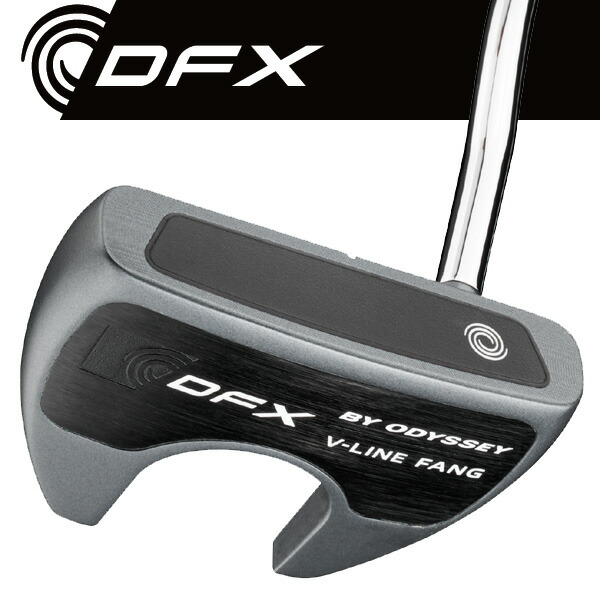 最大10%OFFクーポン発行中【04/02～04/14】 オデッセイ 2025 DFX by ODYSSEY V-LINE FANG DB パター 右利き用 日本正規品 DFX by オデッセイ パター Vライン ファング パター