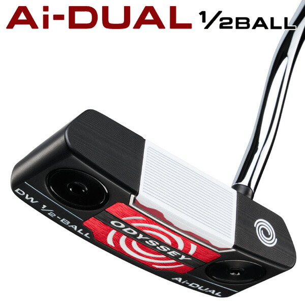 最大10%OFFクーポン発行中【05/02～05/08】 オデッセイ Ai-DUAL 1/2-BALL DW パター 右利き用 2026年モデル