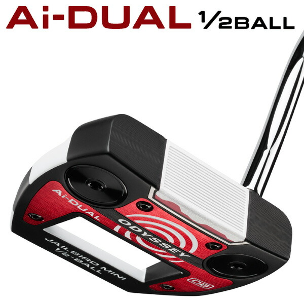 最大10%OFFクーポン発行中【05/02～05/08】 オデッセイ Ai-DUAL 1/2-BALL JAILBIRD MINI DB パター 右利き用 2026年モデル