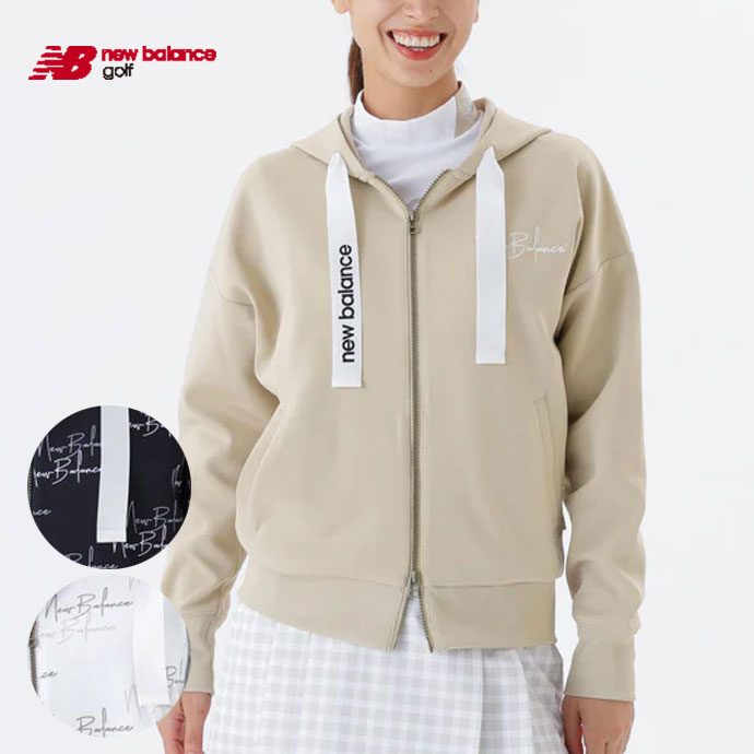 最大10%OFFクーポン発行中【07/17~07/28】 ゴルフウェア ニューバランス アウター SWEAT FULL ZIP HOODIE 5262502 レディース|ゴルフショップジョプロ店
