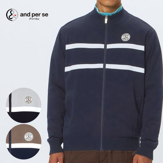 楽天市場】and per se アンパスィ メンズ ゴルフウェア ブルゾン