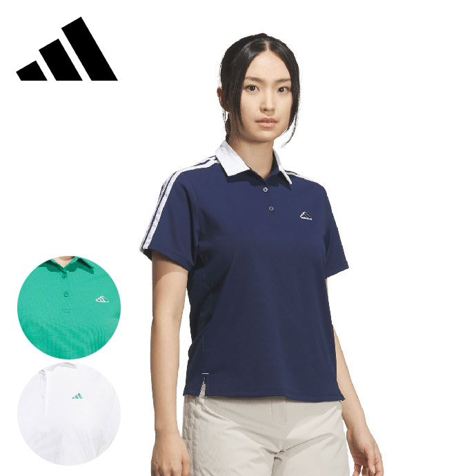 最大10%OFFクーポン発行中【04/02～04/14】 ゴルフウェア アディダス スリーストライプス CLIMACOOL クライマクール 半袖ポロシャツ レディース 春 夏 26SS