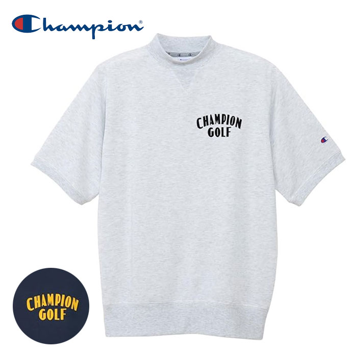 最大10%OFFクーポン発行中【04/02～04/14】 ゴルフウェア チャンピオン MOCK NECK SWEATSHIRT メンズ 春 夏 26SS