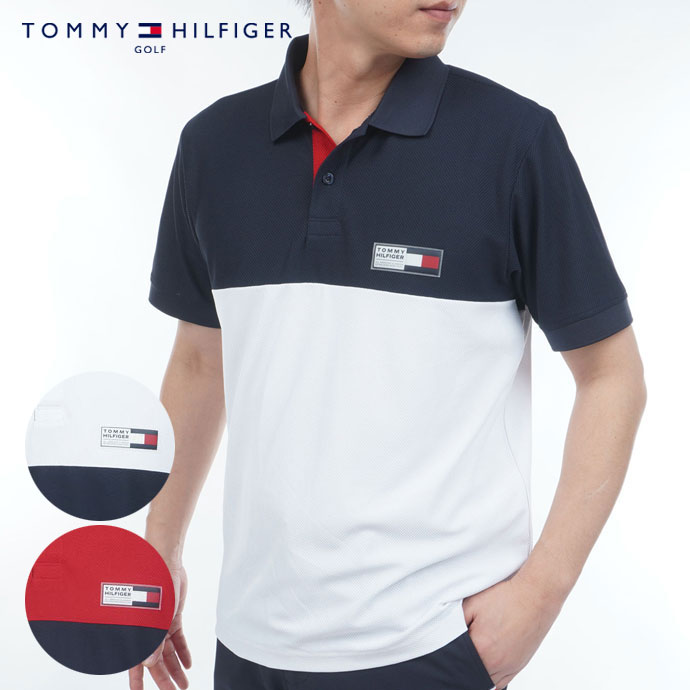 ゴルフお召しもの トミーヒルフィガー ハラ-差しつかえる半袖スポーツシャツ メンズ 春 夏 26SS