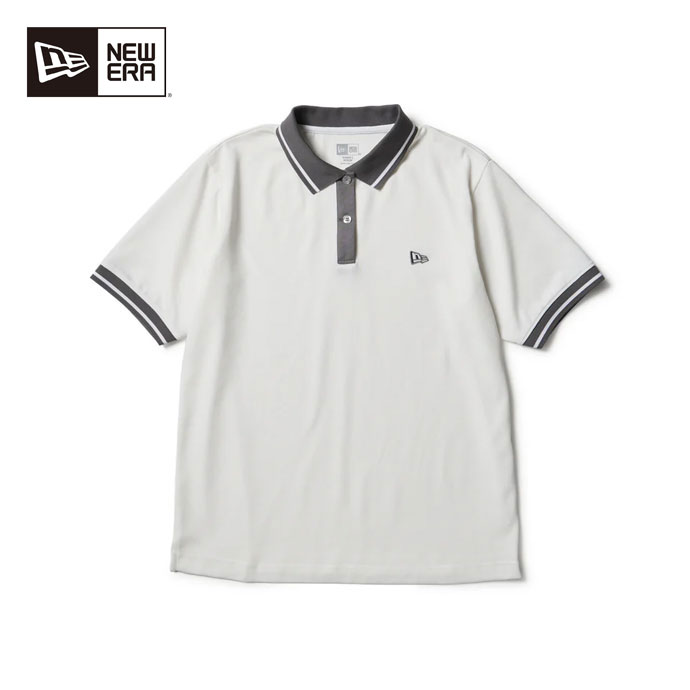 最大10%OFFクーポン発行中【04/02～04/14】 ゴルフウェア ニューエラ GFW SS STRIPE COLLAR POLO WHI レディース 春 夏 26SS