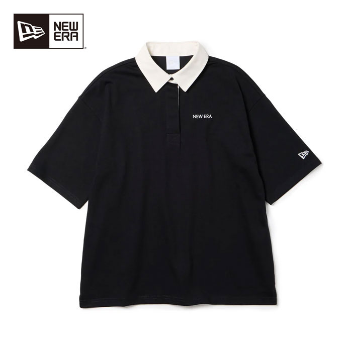 最大10%OFFクーポン発行中【04/02～04/14】 ゴルフウェア ニューエラ GFW SS RUGBY SHIRT BLK レディース 春 夏 26SS