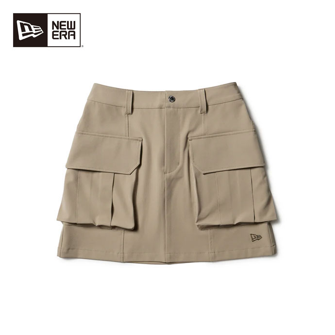 最大10%OFFクーポン発行中【04/02～04/14】 ゴルフウェア ニューエラ GFW STRETCH TWILL CARGO SKIRT KHA レディース 春 夏 26SS