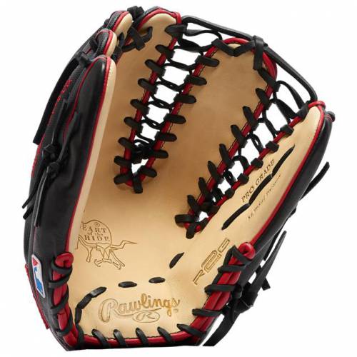 全国宅配無料 楽天市場 ローリングス Rawlings ローリングス グローブ グラブ グローブ 手袋 黒色 ブラック キャメル 赤 レッド Fielder S 12 75 Camel Red Rawlings Heart Of The Hide R2g Trapfreeze Glove Mike Trout Black Worn On Right スニケス