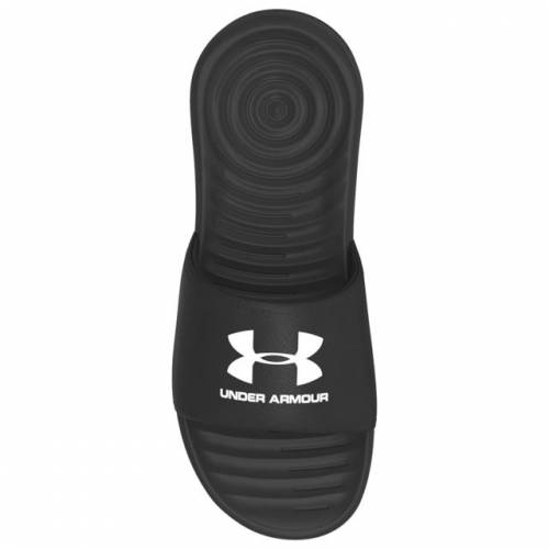 アンダーアーマー Under Armour 涅色 黒奴 純白 白 アンダーアーマー メンズ Ansa Sl Black White 運動競技ブランド 心安い モード サンダル Blaueshausstuttgart De