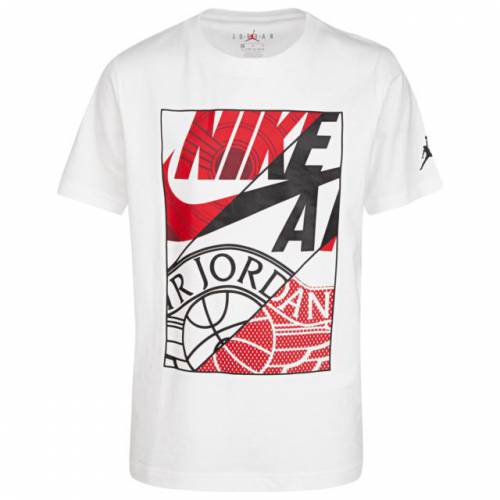 ホワイト Jordan ボックス Jordan バスケットボール キッズ ジョーダン Tシャツ 白色 ジュニア スニケススポーツブランド Bred Box Red ナイキ バスケットボール レッド White ブラック Black 黒色 赤 Tシャツ Jordan Gym アウトドア スポーツ Tシャツ 白色 半袖