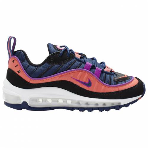 ナイキ Nike 大気圏 マックス 青碧 ブルー 墨ぞめ ブラック 紫 パープル 術 エアマックス Air Purple Nike 98 Blue Black Magic Ember スポーツ商標 心地よい 流行り物 スニーカー Maxtrummer Edu Co