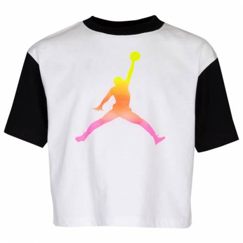 激安の ナイキ ジョーダン Jordan ジャンプマン エア ライズ 半袖 Tシャツ 白色 ホワイト 黒色 ブラック ピンク ブラスト Air Pink Jordan Jumpman Rise Boxy S Tshirt White Black Blast キッズ ベビー マタニw 想像を超えての