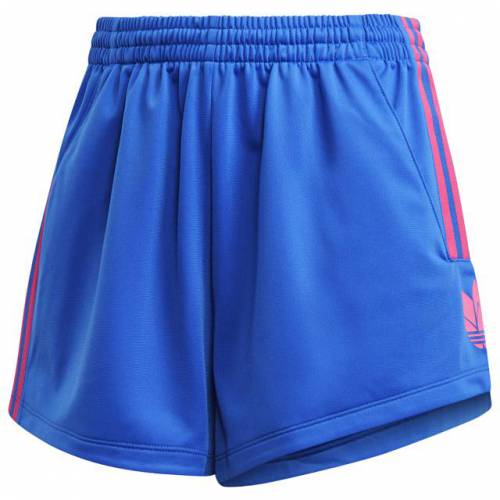 公式店舗 アディダス Adidas Originals オリジナルス トレフォイル ショーツ ハーフパンツ 青色 ブルー ショック ピンク Pink Adidas Originals 3d Trefoil Shorts Blue Shock レディースファッション ボトムス レビューで送料無料 Opk Rks Org