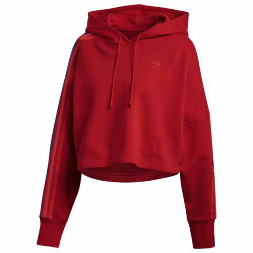 保障できる パーカー Adidas パーカー フーディー Originals Adidas アディダスオリジナルス Originals パーカー トップス レディースファッション Multi Scarlet Hoodie Cropped Adicolor Genolab Com Br