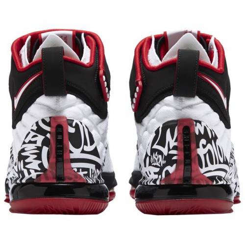 ナイキ Nike レブロン 白色 白さ コミュニズム 真赭 黒 黒いこと Red Nike Lebron 17 White University Black 運動 アウトドア バスケットボール 競合い スニーカー キッズ 小僮 競技 スニー スポーツ銘柄 バスケットボール スニーカー Damienrice Com