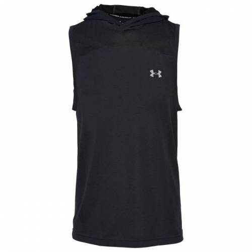 アンダーアーマー Under Armour ノンスリーブ フーディー パーカー 黒色 ブラック アンダーアーマー メンズ Seamless Sleeveless Hoodie Black Bluewaterwells Com