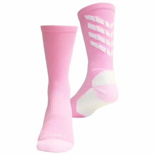 プロフィート Profeet ブースト クルー 靴下 ピンク 白色 ホワイト メンズ Pink Profeet Boost Crew Socks White Psicologosancora Es