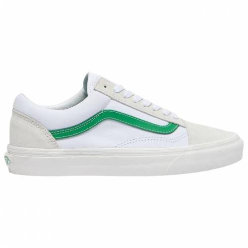 ヴァンズ Vans バンズ 白色 ホワイト 緑 グリーン ビンテージ ヴィンテージ ストライプ オールドスクール スニーカー メンズ Vans Green Vintage Stripe White Psicologosancora Es