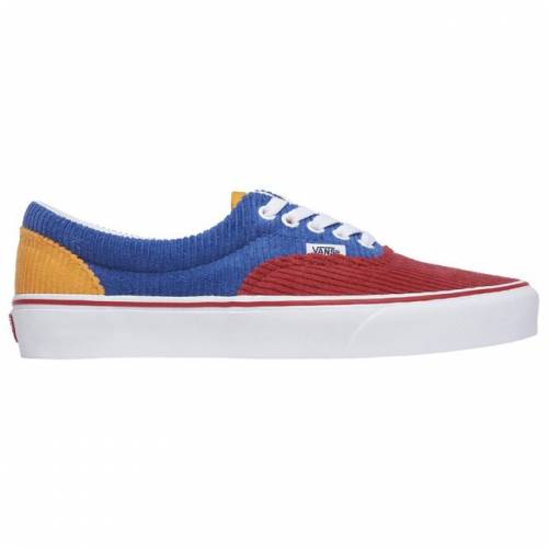 ヴァンズ Vans バンズ エラ 赤 レッド 橙 オレンジ 青色 ブルー コーデュロイ スニーカー メンズ Vans Red Orange Era Blue Corduroy Sobolewscy Pl
