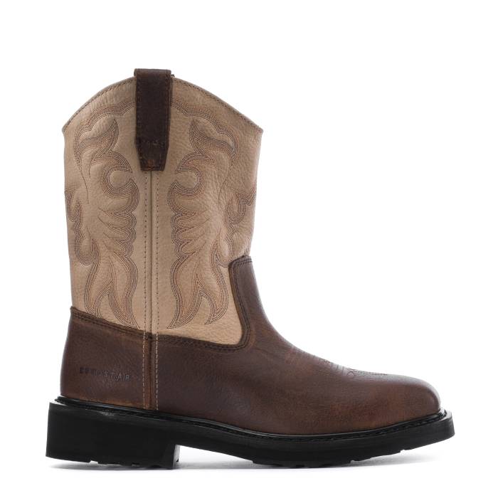 Eurostar 【 Tuffy Square Steel Toe Mens Tan/Taupe 】 Steel スチール写真 メンズ