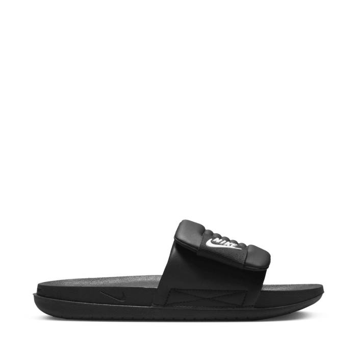 ナイキ Nike 【 Offcourt Adjust Womens Black/White/Black 】 レディース 黒いこと 黒いこと 白いこと 白いこと
