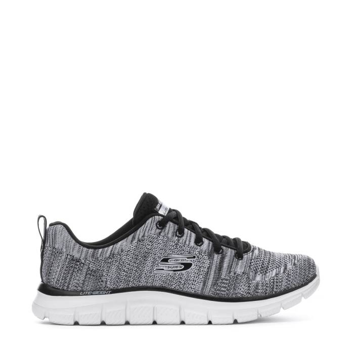 スケッチャーズ Skechers 【 Track Wide Womens (Oreo) White Black 】 貨物自動車 レディース 白いこと 白いこと 黒いこと 黒いこと