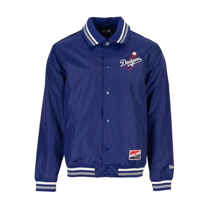 ニューエラ New Era 【 Dodgers Snap Front Jacket Mens Blue