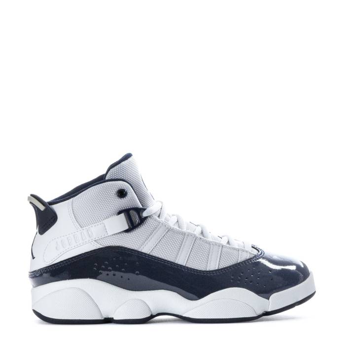 ナイキ ジョーダン Jordan 【 6 Rings Kids White /Midnight Navy Neutral Grey 】 リング ジュニア キッズ 白色 ホワイト 紺色 ネイビー 灰色 グレー