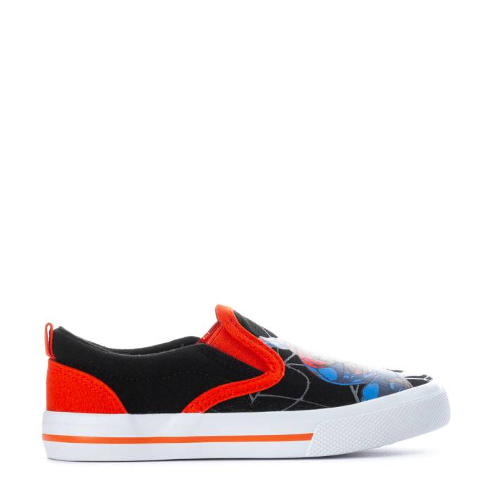 Character 【 Spiderman Slip On Toddler Black/Red 】 ベビー 黒色 ブラック Red 赤・レッド