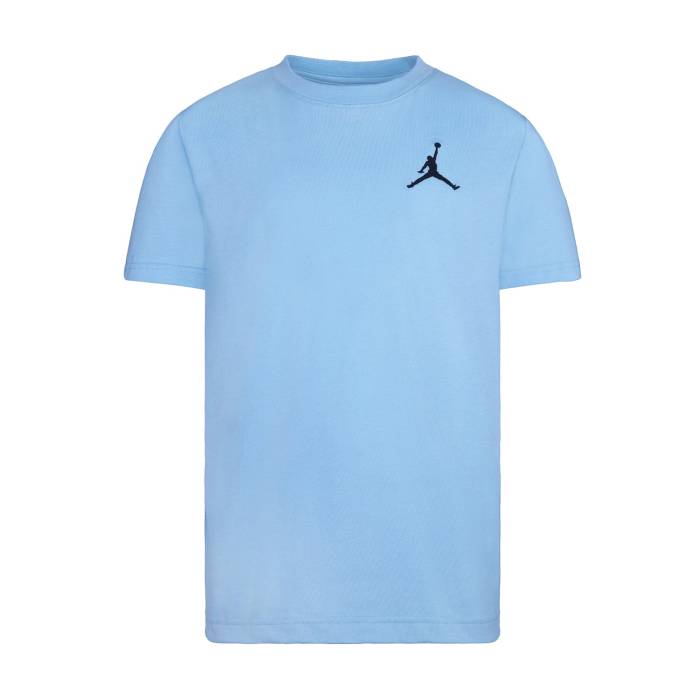 ナイキ ジョーダン Jordan 【 Jumpman Air Embroidered Tee Youth Bleached Aqua 】 Jumpman 飛び降りるマン プルオーバー 御坊っちゃん キッズ アクア