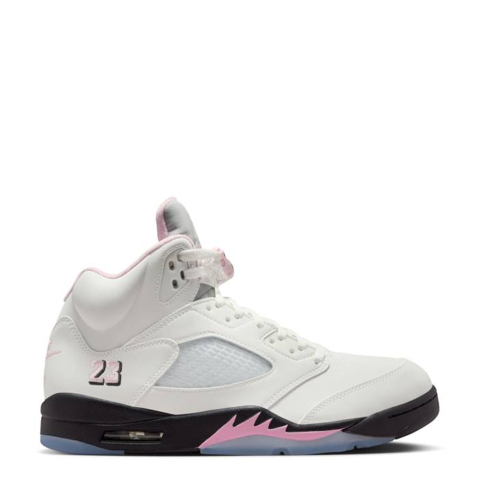 ナイキ ジョーダン Jordan 【 Retro 5 Mens White/Soft Pink/Black 】 レトロ メンズ 白いこと 白いこと pink サクラ色 黒いこと 黒いこと