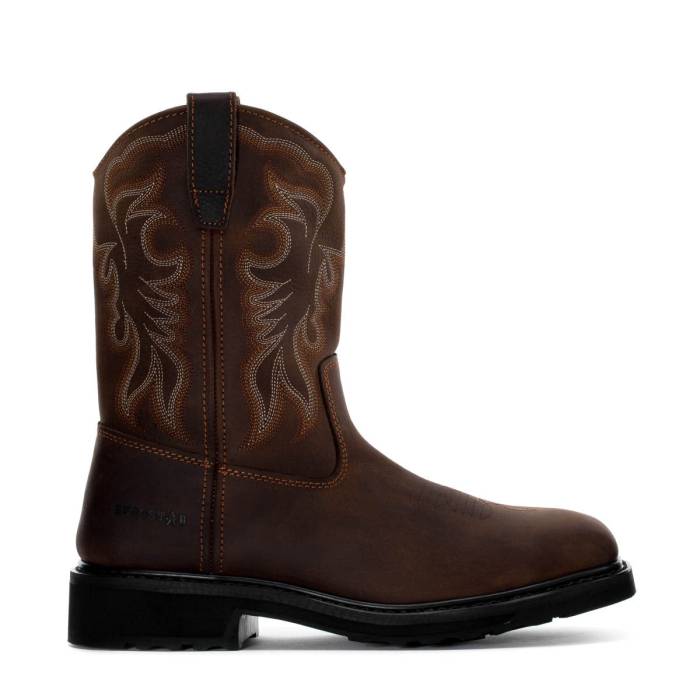 Eurostar 【 Tuffy Square Steel Toe Mens Dark Brown 】 Steel スチール写真 メンズ 赤銅色 赤銅色