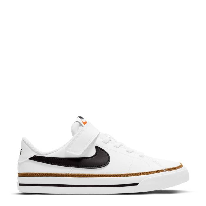 ナイキ Nike 【 Court Legacy Kids White/Black/Desert Ochre 】 コート legacy レガシー ジュニア キッズ 白色 ホワイト 黒色 ブラック|スニケス