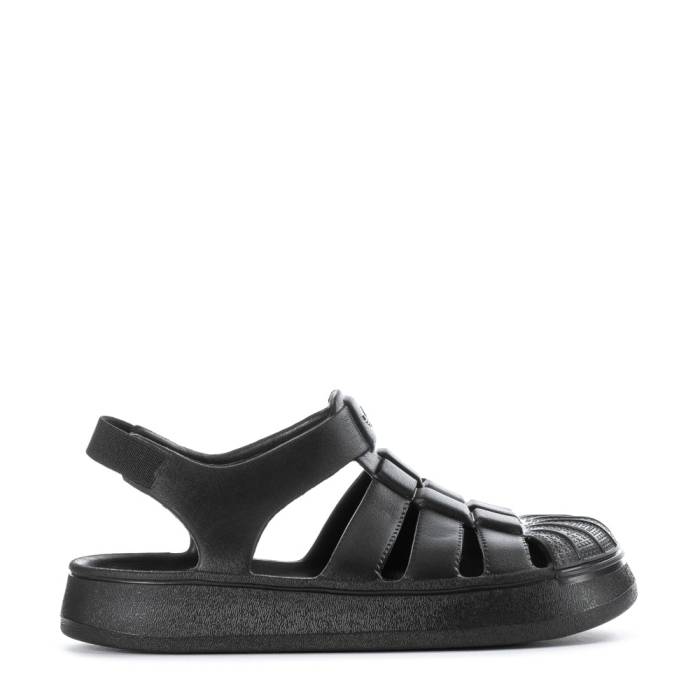 アディダス Adidas 【 Superstar Sandal Kids Black/Black 】 Superstar スーパースター ジュニア キッズ 黒色 ブラック