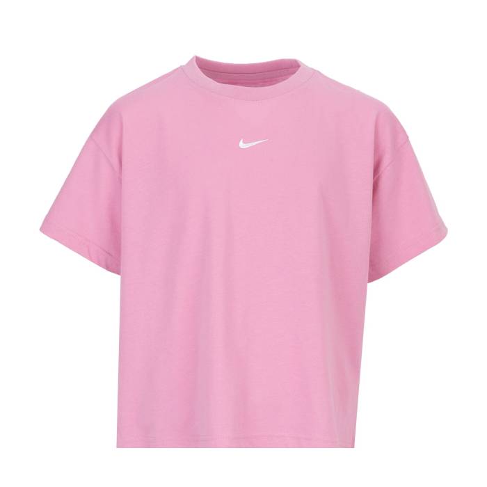 ナイキ Nike 【 Essential Boxy Tee Youth Playful Pink 】 Tシャツ ジュニア キッズ pink ピンク