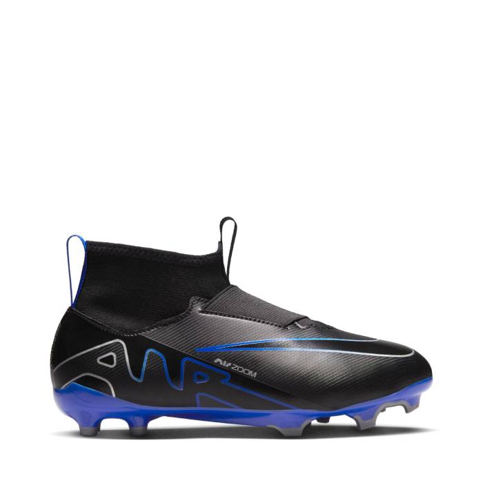 ナイキ Nike 【 Mercurial Superfly 9 Academy Fg/Mg Youth Black/Chrome/Hyper Royal 】 アカデミー ジュニア キッズ 黒色 ブラック|スニケス