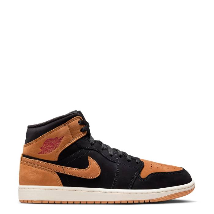 ナイキ ジョーダン Jordan 【 Aj 1 Mid Mens Black/Wheat 】 ミッド メンズ 黒色 ブラック ウィート