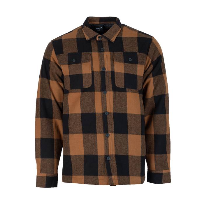 Eurostar 【 Quilted Lined Flannel Shirt Jacket Mens Wholegrain/Black 】 Jacket ジャケット メンズ 黒色 ブラック|スニケス