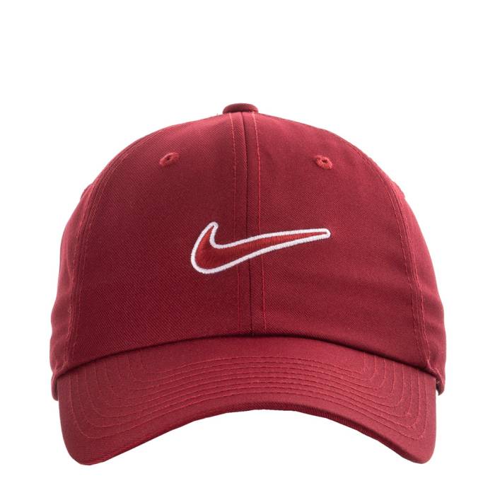 ナイキ Nike 【 Club Cap Swoosh Strapback Unisex Team Red/White Outline Swoosh 】 クラブ キャップ 帽子 Swoosh スウッシュ・スウォッシュ ユニセックス Team チーム Red 赤・レッド 白色 ホワイト Swoosh スウッシ