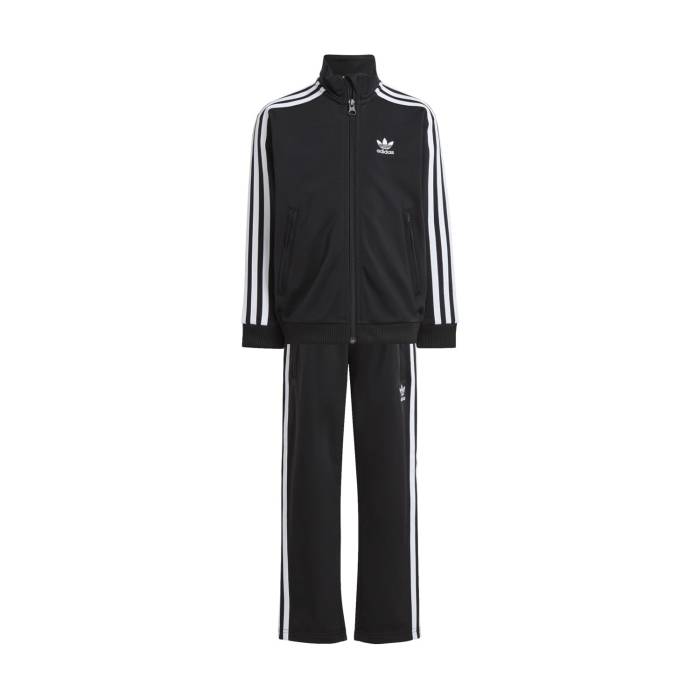 アディダス Adidas 【 Firebird Track Set Kids Black 】 Firebird ファイヤーバード 貨物自動車 お坊っちゃん キッズ 黒いこと 黒いこと
