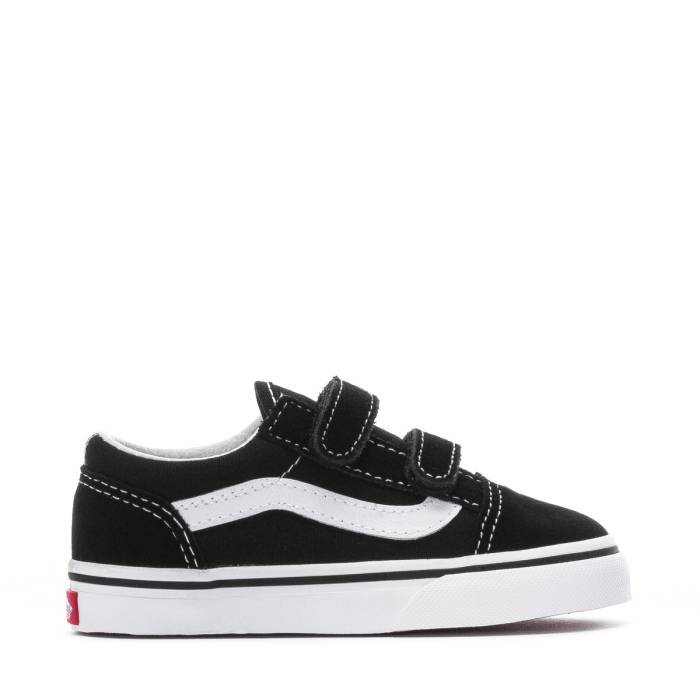 ヴァンズ Vans 【 Old Skool V Toddler Black/White 】 ベビー 黒色 ブラック 白色 ホワイト｜スニケス 16,576円