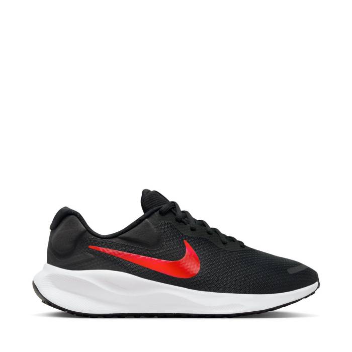 ナイキ Nike 【 Revolution 7 Mens Black/Universtiy Red/White 】 大変革 メンズ 黒いこと 黒いこと Red 赤・赤いこと 白いこと 白いこと