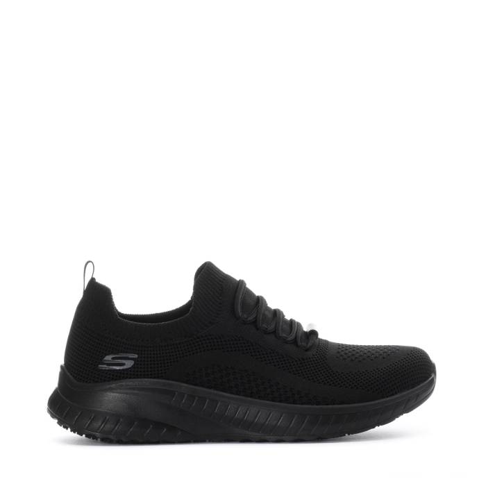 スケッチャーズ Skechers 【 Relaxed Fit Bobs Sport Chaos Sr Womens Black 】 ボブズ レディース 黒いこと 黒いこと