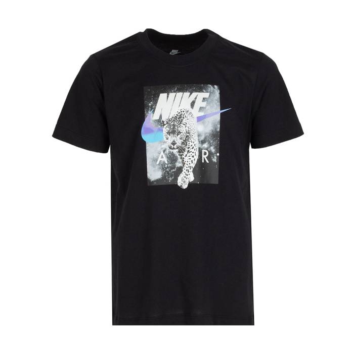 ナイキ Nike 【 Leopard Photo Tee Youth Black 】 ヒョウ柄 レオパード プルオーバー 御坊っちゃん キッズ 黒いこと 黒いこと
