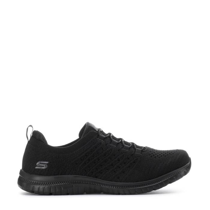スケッチャーズ Skechers 【 Virtue Wide Womens Black 】 レディース 黒色 ブラック